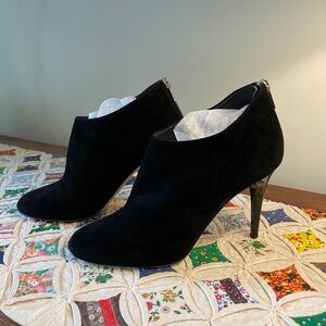 Jimmy Choo Mendez Black Suede Ankle Boots Stilettos Heels - Size 40